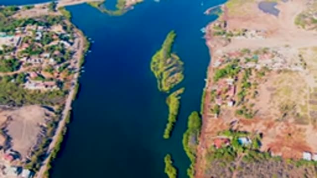 MULEGE BCS MEXICO-2022: River, Island, and Residential Shores From Above