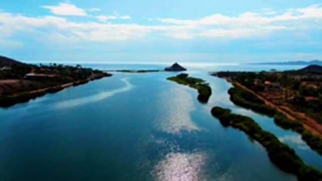 MULEGE BCS MEXICO-2022: Small Island in a River with Coastal Surroundings