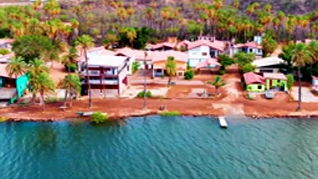 MULEGE BCS MEXICO-2022: Coastal Village with Palm Trees and Waterfront