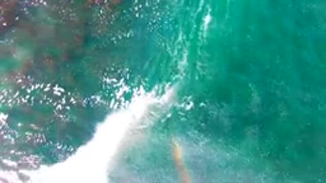 LA BOCANA BCS MEXICO-2022: Ocean Waves Breaking over Shallow Coral Reef