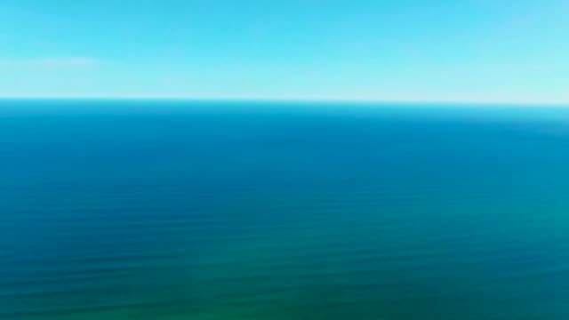 Ocean Waves Forming and Breaking From Above