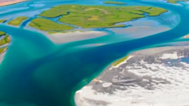 LA BOCANA BCS MEXICO-2022: Tidal Water Submerging Small Coastal Islands