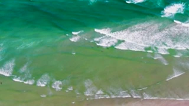 LA BOCANA BCS MEXICO-2022: Waves Rolling Toward Shore, Swimmers Disappearing
