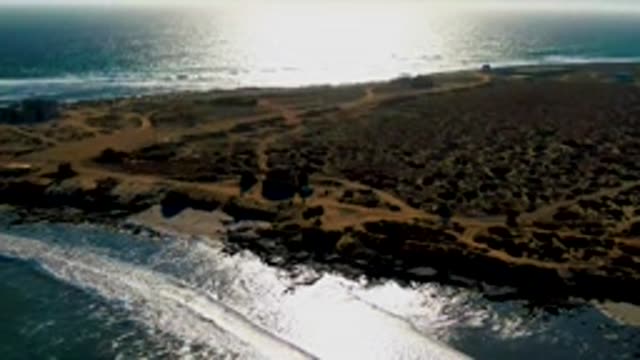 LA BOCANA BCS MEXICO-2022: Coastal Shoreline with Ocean Waves and Dunes