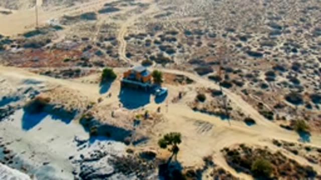 LA BOCANA BCS MEXICO-2022: People Moving near a Desert Shack