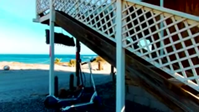LA BOCANA BCS MEXICO-2022: Beach Staircase to Concrete Surface Close-up