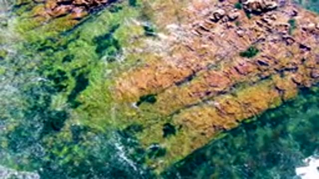LA BOCANA BCS MEXICO-2022: Gentle Waves Lapping Rocky Shoreline