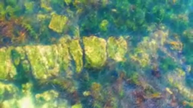 LA BOCANA BCS MEXICO-2022: Underwater Stone Structure with Rippling Water