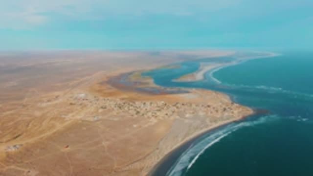 LA BOCANA BCS MEXICO-2022: Coastal Desert Settlement with Shifting Ocean Waves