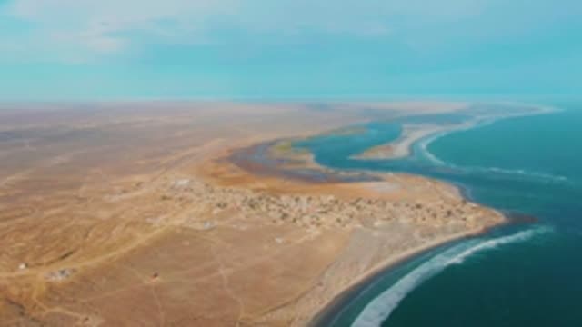 LA BOCANA BCS MEXICO-2022: Coastal Desert Village and Ocean Waves in Motion
