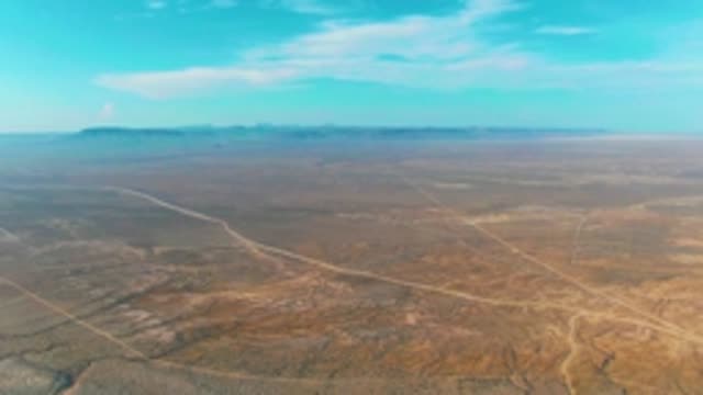 LA BOCANA BCS MEXICO-2022: Vast Arid Desert with Winding Dirt Roads