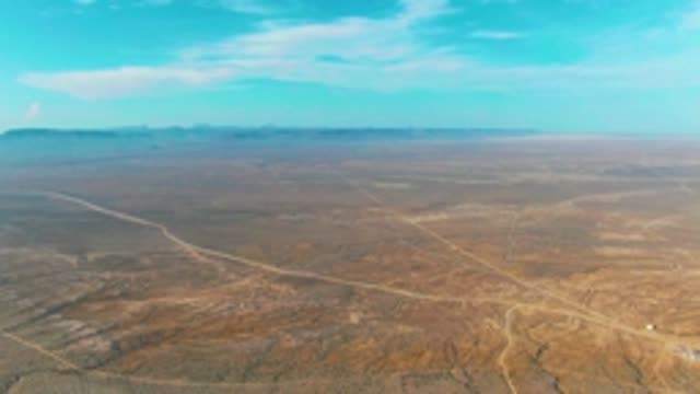 LA BOCANA BCS MEXICO-2022: Vehicle Moving on Desert Road