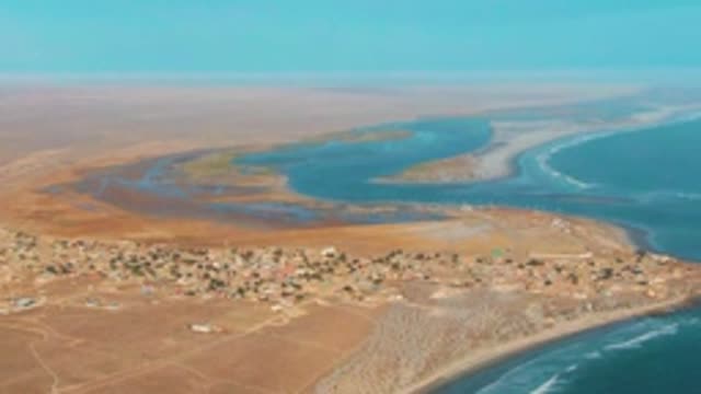 LA BOCANA BCS MEXICO-2022: Coastal Desert Settlement with Lagoon and Ocean