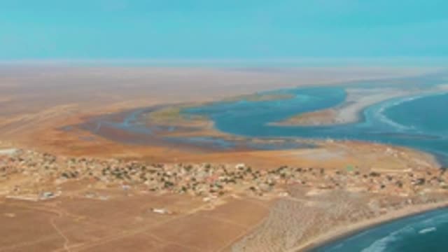LA BOCANA BCS MEXICO-2022: Coastal Desert Settlement with Lagoon and Beach