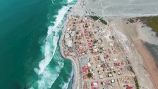 PUENTA ABREOJOS BCS MEXICO-2022: Coastal Village and Turquoise Ocean Waves