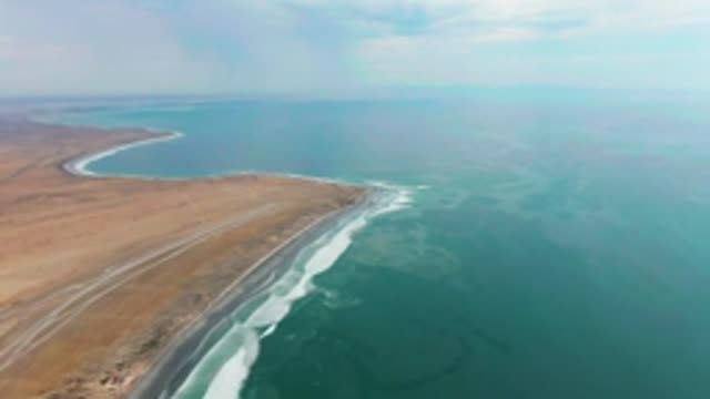 PUENTA ABREOJOS BCS MEXICO-2022: Desert Coast with Shifting Water and Road