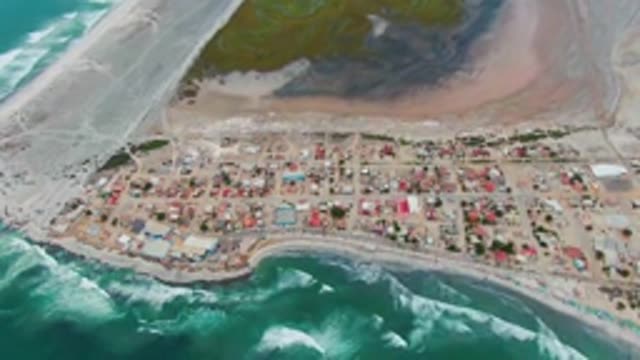 PUENTA ABREOJOS BCS MEXICO-2022: Coastal Village and Receding Tide