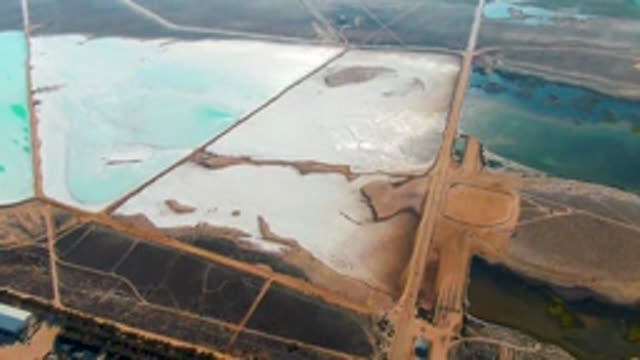 GUERRERO NEGRO BCS MEXICO-2022: Salt Evaporation Ponds and Moving Truck