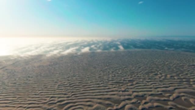 GUERRERO NEGRO BCS MEXICO-2022: Clouds Flowing Like Sand Dunes From Above