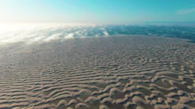 GUERRERO NEGRO BCS MEXICO-2022: Wind-Formed Sand Ripples in Desert Landscape