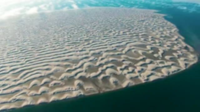 GUERRERO NEGRO BCS MEXICO-2022: Rippled Sand Dunes on a Coastal Shore