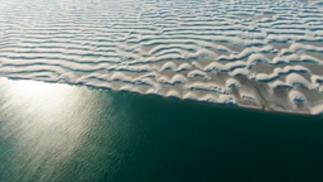 GUERRERO NEGRO BCS MEXICO-2022: Sandy Dunes and Calm Water From Above