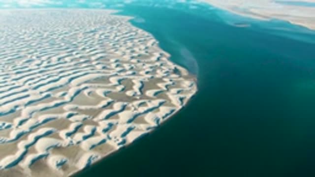 GUERRERO NEGRO BCS MEXICO-2022: White Sand Dunes Meeting Turquoise Water