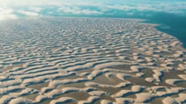 GUERRERO NEGRO BCS MEXICO-2022: Patterned Sand Dunes and Ocean Coastline