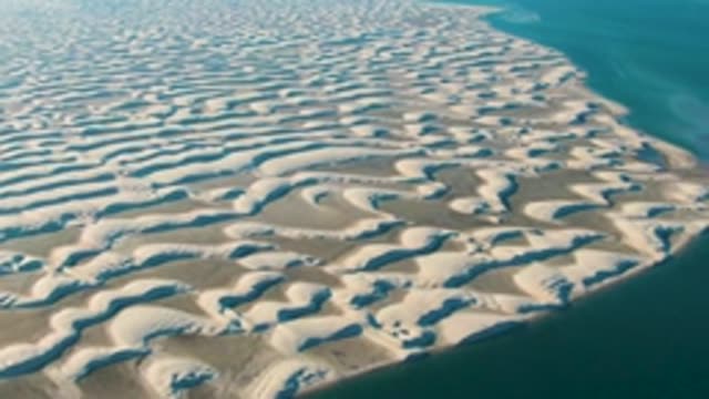GUERRERO NEGRO BCS MEXICO-2022: Patterned Sand Dunes Along the Ocean Shore