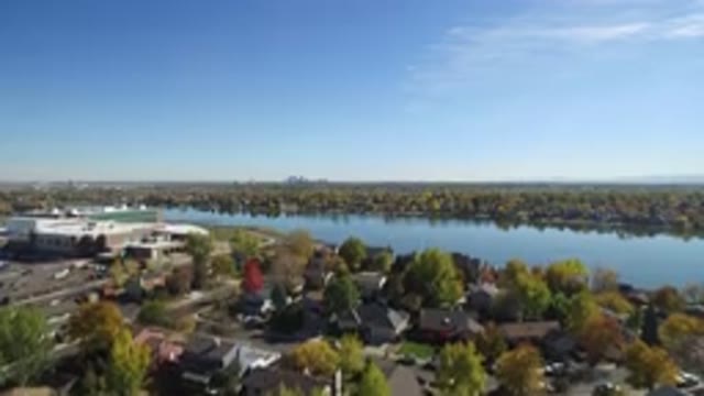 HIDDEN LAKE COLORADO-2016: Aerial View Of A Beautiful City Landscape