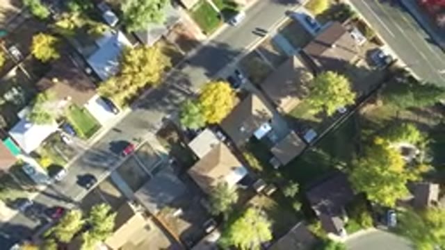 HIDDEN LAKE COLORADO-2016: The Aerial View Of A Residential Area With Lora Of