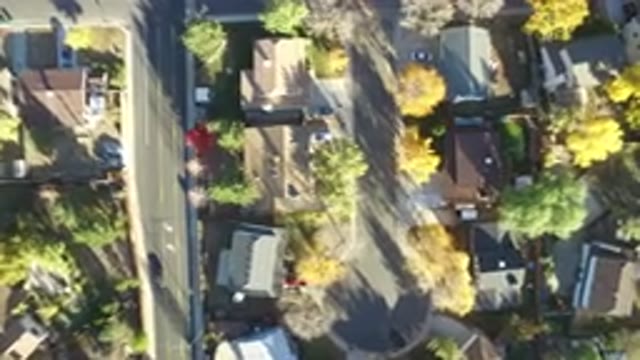 HIDDEN LAKE COLORADO-2016: A Person Walks Through Empty Streets During Quarantine