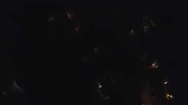 HIDDEN LAKE COLORADO-2016: Hero View Of A City In The Night In A Very Darkness