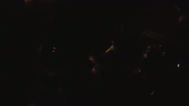 HIDDEN LAKE COLORADO-2016: A Dark Night Where Only The Lights Of Houses Can Be Seen