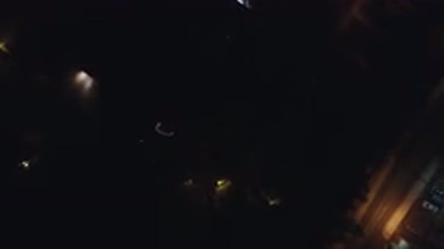 HIDDEN LAKE COLORADO-2016: Dark Street And Bright Street Lamps
