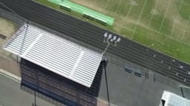 HIDDEN LAKE COLORADO-2016: The Running Tracks On The Stadium From Above Look So