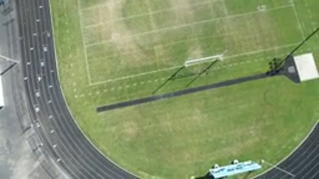 HIDDEN LAKE COLORADO-2016: An Aerial View Of A Soccer Field