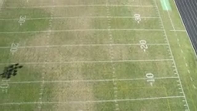 HIDDEN LAKE COLORADO-2016: Aerial Footage Of A Football Field That Has Been Well