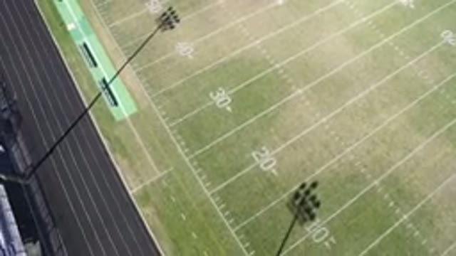 HIDDEN LAKE COLORADO-2016: Video Of An American Football Field With Yardage And