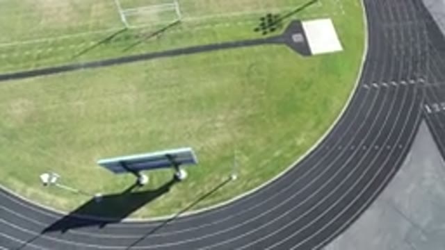 HIDDEN LAKE COLORADO-2016: View Of A Soccer Field And A Track Field