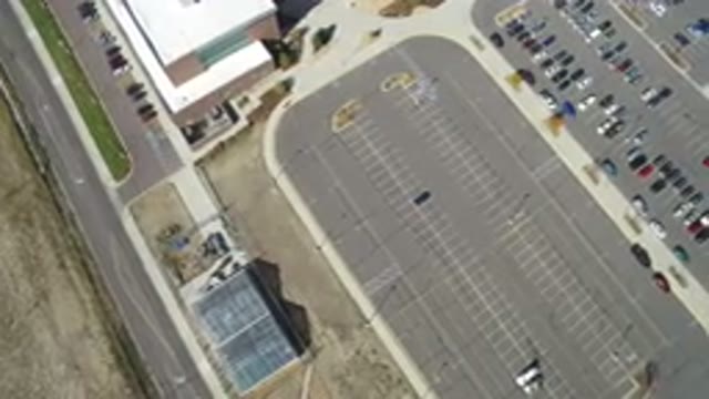 HIDDEN LAKE COLORADO-2016: Heston Town Center Shopping Mall Parking Lot Aerial