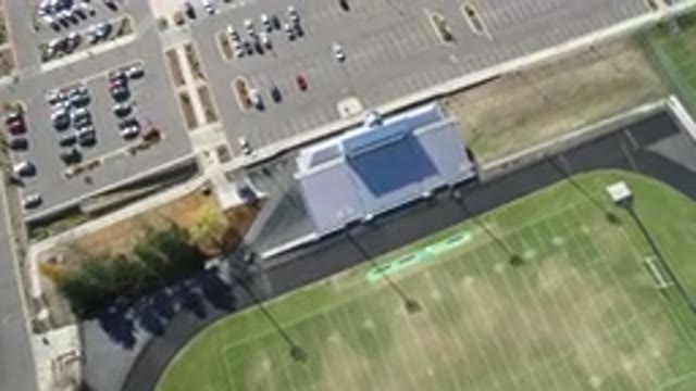 HIDDEN LAKE COLORADO-2016: View Looking Down At A Stadium And Its Adjacent