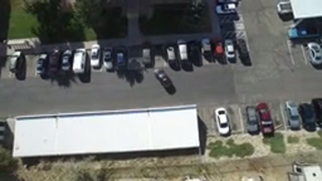 HIDDEN LAKE COLORADO-2016: Up Top View Of Car Park With Lots Of Colorful Cards