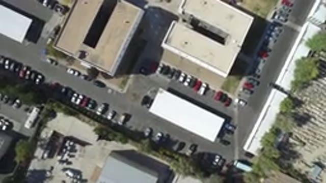 HIDDEN LAKE COLORADO-2016: A Slow Spinning Aerial View Of Office Buildings