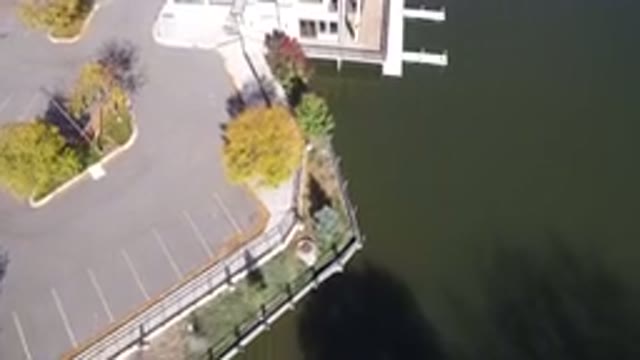 HIDDEN LAKE COLORADO-2016: Aerial View Of A House Next To A Body Of Water
