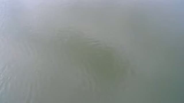 HIDDEN LAKE COLORADO-2016: Camera Slowly Panning Over A Giant Body Of Water That