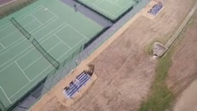 HIDDEN LAKE COLORADO-2016: Large Sport Area With Four Green Tennis Courts Within