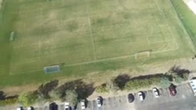 HIDDEN LAKE COLORADO-2016: The View Of A Worn Down Soccer Field As Seen From The