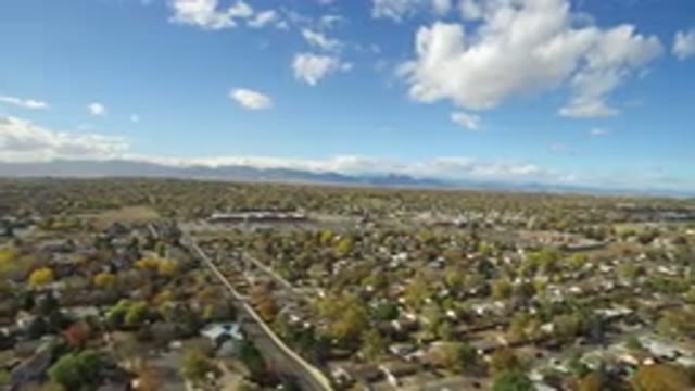HIDDEN LAKE COLORADO-2016: Wooded Neighborhood With Small Houses And Tall Trees