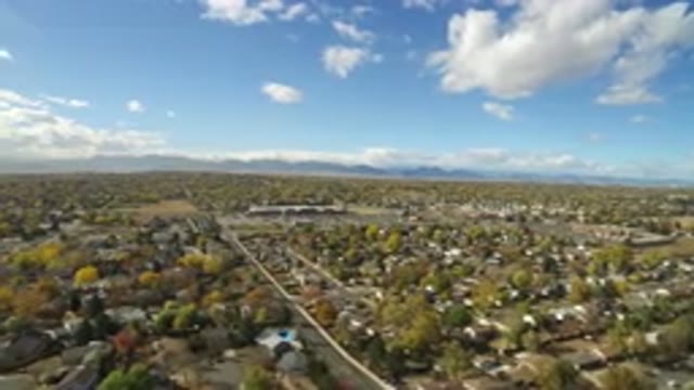 HIDDEN LAKE COLORADO-2016: Aerial View of a Beautiful Village